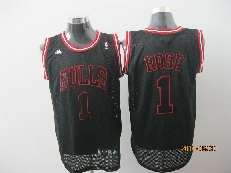  NBA Chicago Bulls 1 Derrick Rose Static Fashion Swingman Jerseys